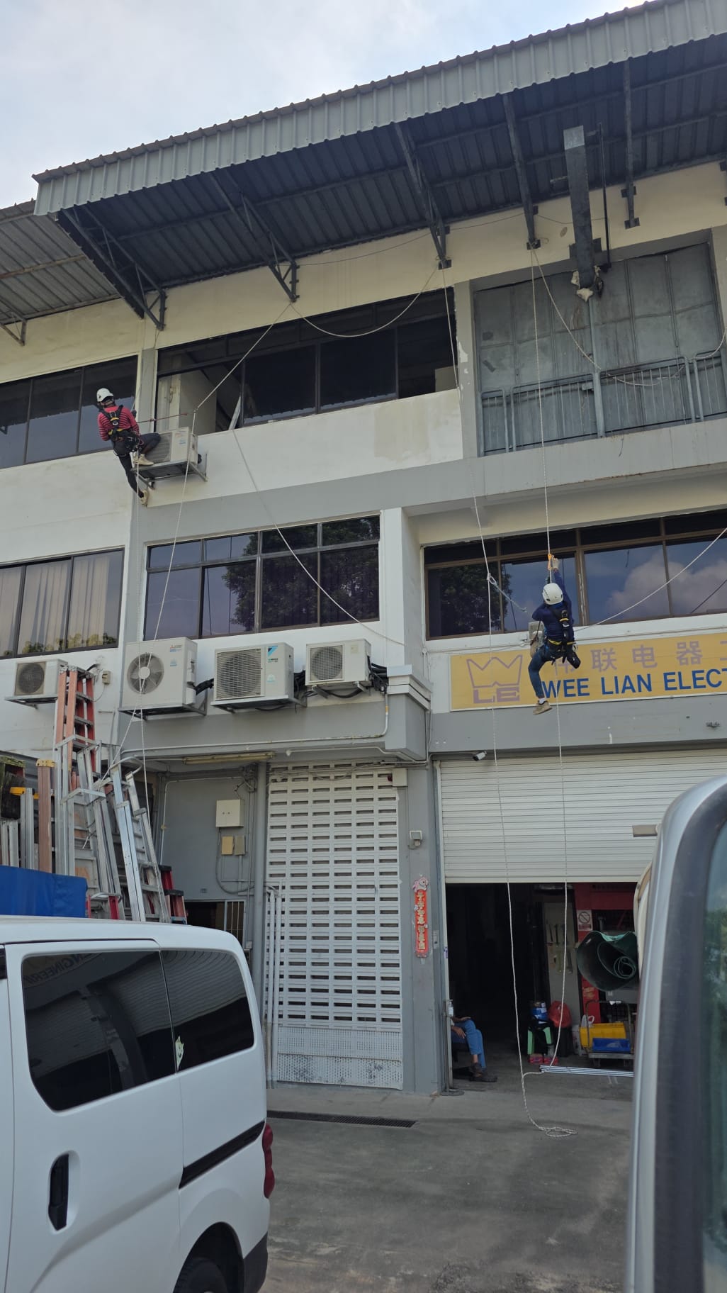 Front elevation of the Tagore Lane facade inspection site